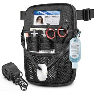 Nurse Fanny Pack with Tape Holder, SITHON Multi Compartment Medical Gear Pocket